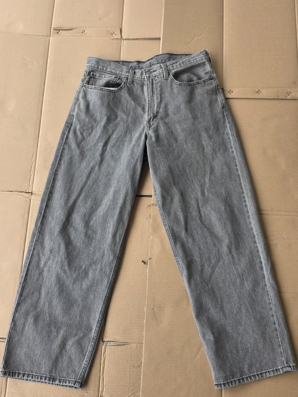 LEVI'S Men's Grey washed 578 baggy jeans